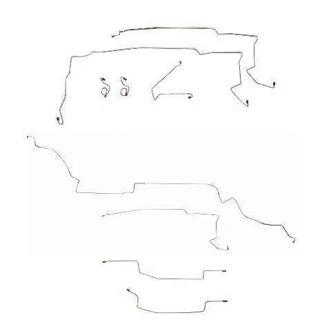 87-93 Ford Mustang Brake Line Kit With Sub Frame Connectors